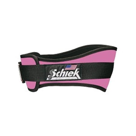 Schiek Sports 6 in. Original Nylon Belt, Pink - Extra Small S-2006PKXS